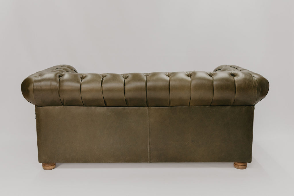 Dorne Leather Chesterfield Couch